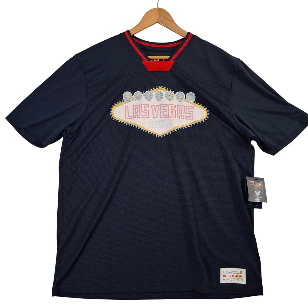 Oracle Red Bull Racing Las Vegas 2023 Jersey Mens Medium F1 GP Night Sky TU4350